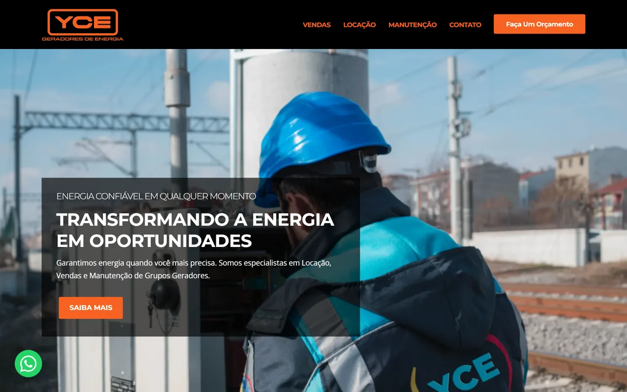 Site YCE Geradores